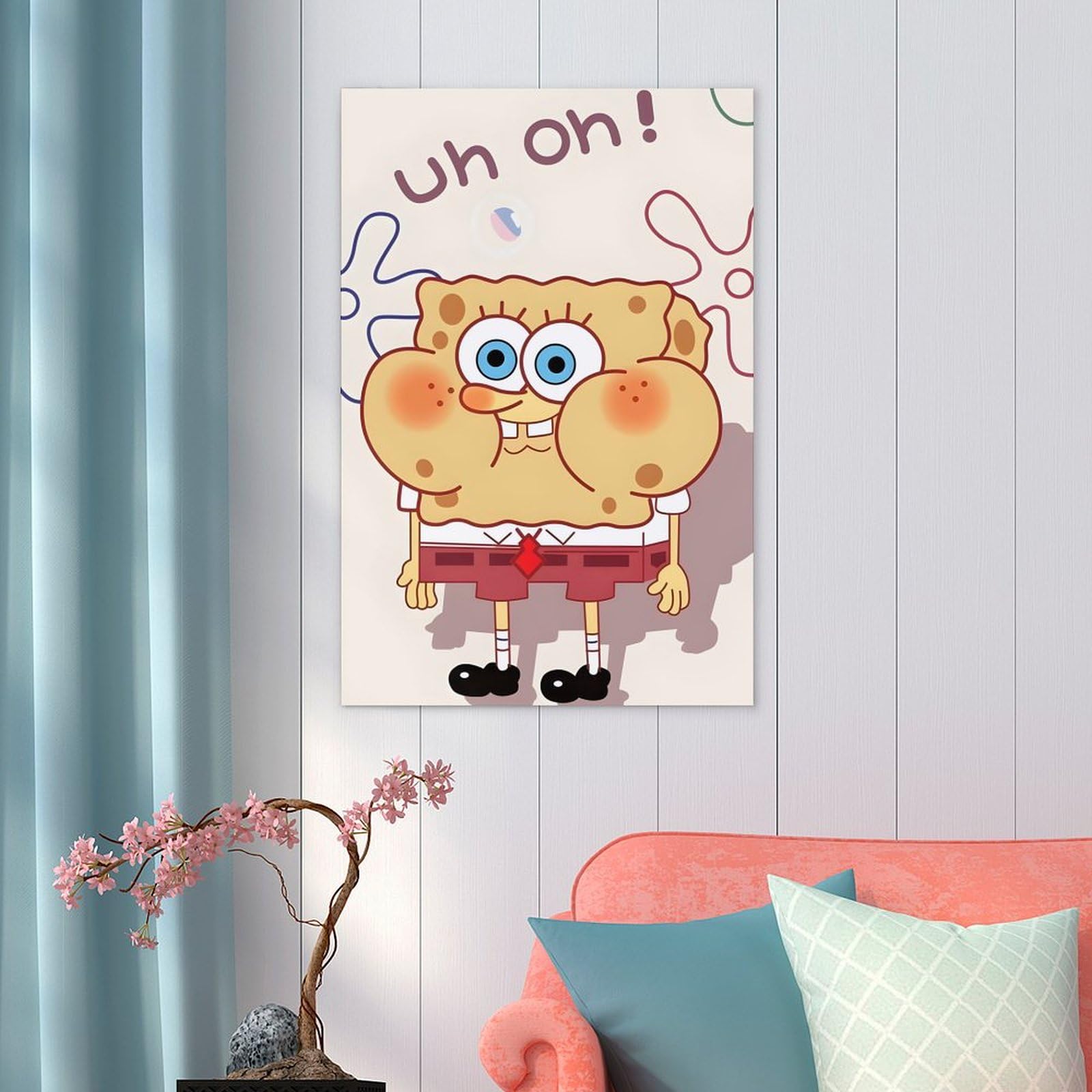 Amazon.co.jp: スポンジボブ ポスター 絵画 インテリア 壁紙用